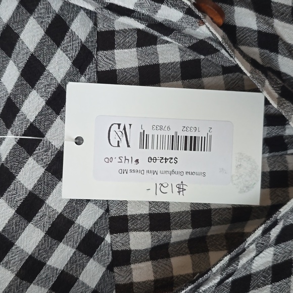 NWT SAYLOR Simona gingham mini dress size medium - Picture 5 of 13